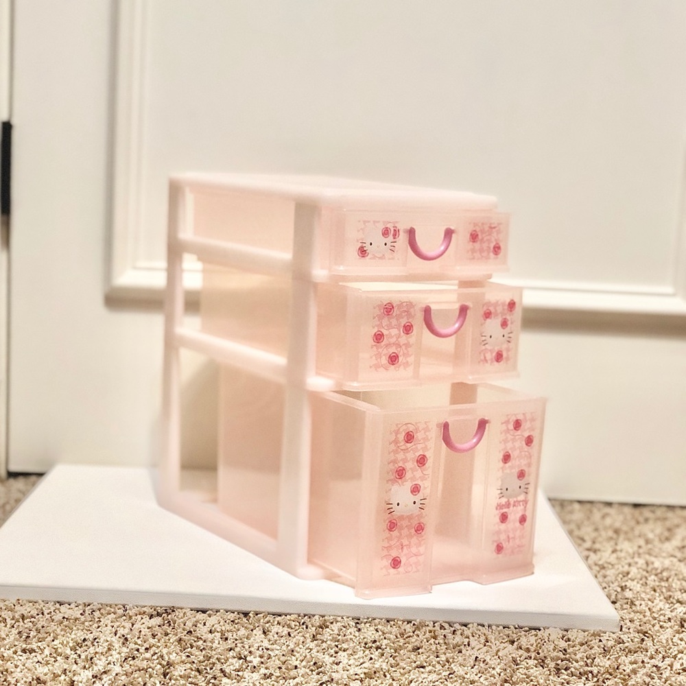 Rare Hello Kitty Plastic Drawer/Storage Organizer